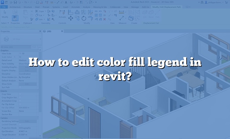 How to edit color fill legend in revit?