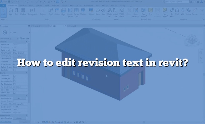 How to edit revision text in revit?