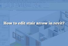 How to edit stair arrow in revit?