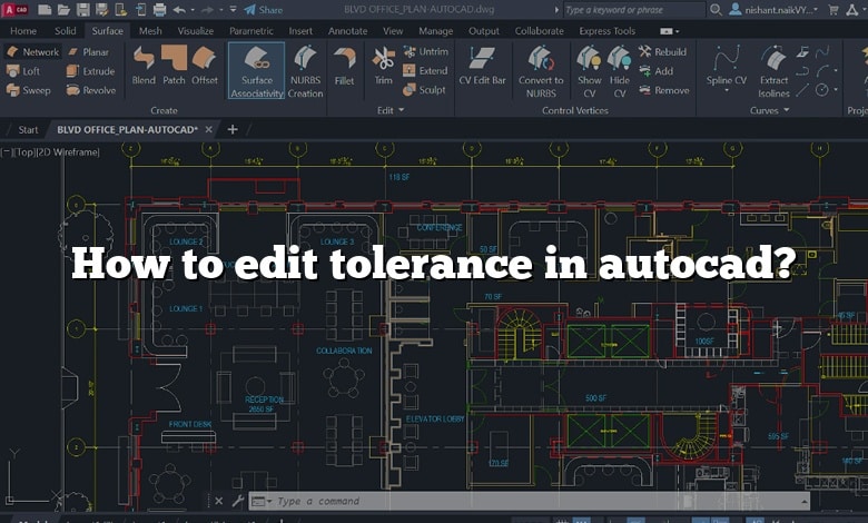 How to edit tolerance in autocad?