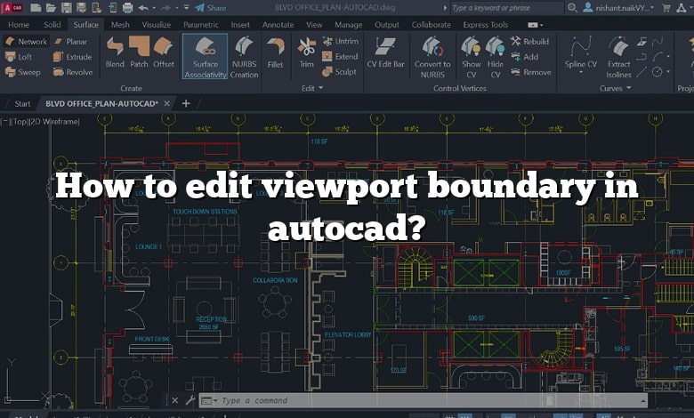 How to edit viewport boundary in autocad?