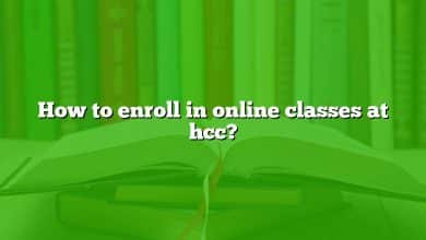 How to enroll in online classes at hcc?