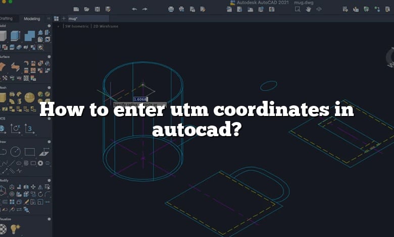 How to enter utm coordinates in autocad?