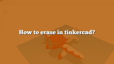 How to erase in tinkercad?
