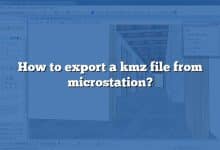 How to export a kmz file from microstation?