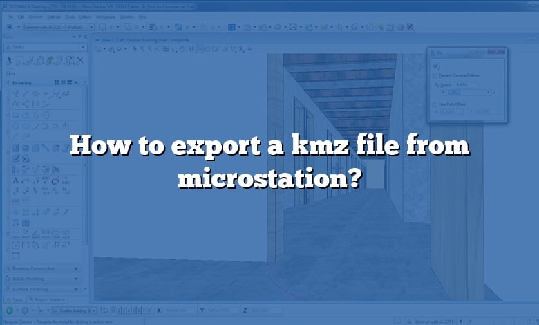 How to export a kmz file from microstation?