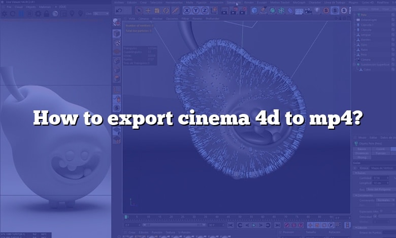 How to export cinema 4d to mp4?