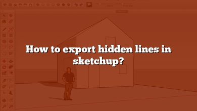 How to export hidden lines in sketchup?