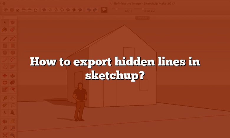 How to export hidden lines in sketchup?