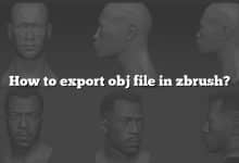 How to export obj file in zbrush?