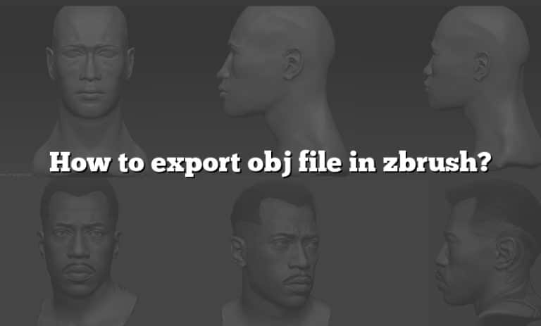 how to export zbrush as obj