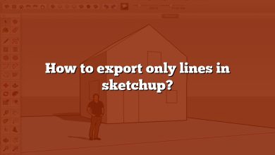 How to export only lines in sketchup?