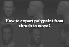 How to export polypaint from zbrush to maya?