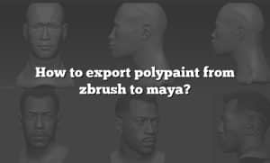 How to export polypaint from zbrush to maya?
