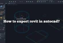 How to export revit in autocad?
