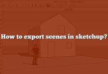 How to export scenes in sketchup?
