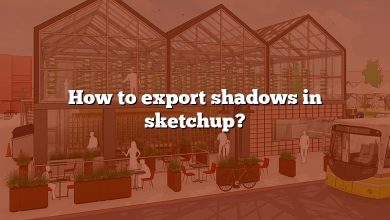 How to export shadows in sketchup?