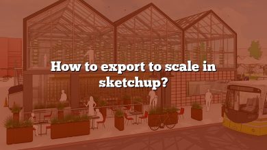 How to export to scale in sketchup?