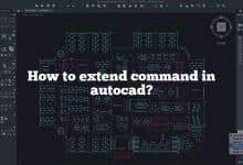 How to extend command in autocad?