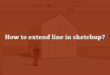 How to extend line in sketchup?