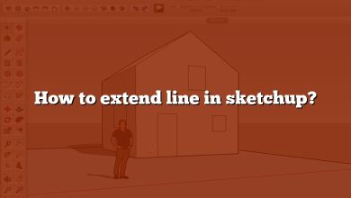 How to extend line in sketchup?