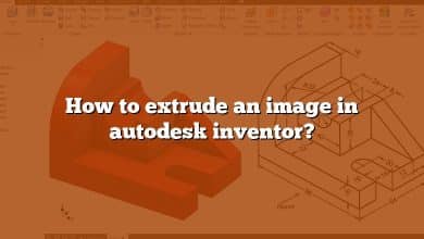 How to extrude an image in autodesk inventor?