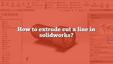 How to extrude cut a line in solidworks?