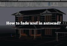 How to fade xref in autocad?