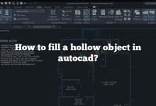How to fill a hollow object in autocad?