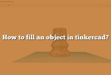 How to fill an object in tinkercad?