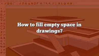 How to fill empty space in drawings?