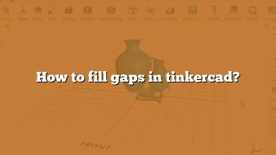 How to fill gaps in tinkercad?