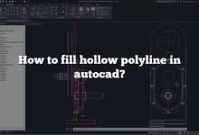 How to fill hollow polyline in autocad?