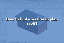 How to find a section in plan revit?