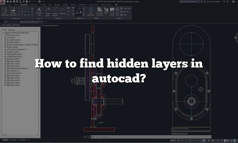 How to find hidden layers in autocad?