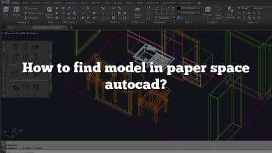 How to find model in paper space autocad?