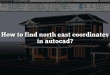 How to find north east coordinates in autocad?