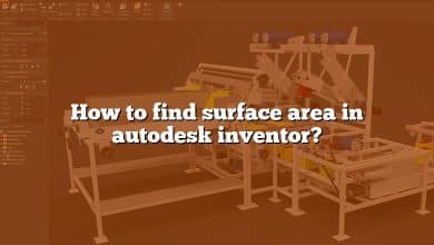 How to find surface area in autodesk inventor?