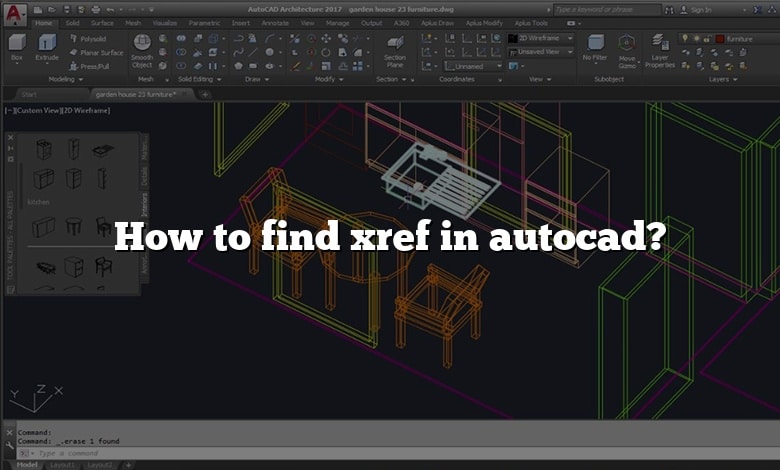 How to find xref in autocad?