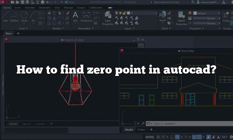 How to find zero point in autocad?