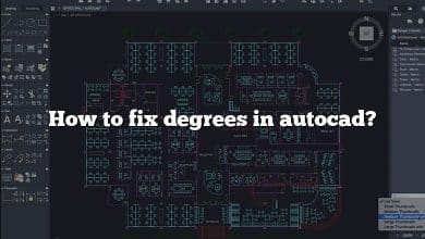 How to fix degrees in autocad?