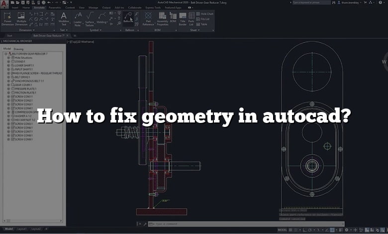 How to fix geometry in autocad?