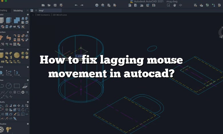 How to fix lagging mouse movement in autocad?