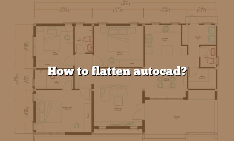 How to flatten autocad?
