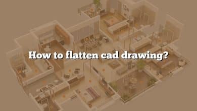 How to flatten cad drawing?