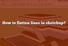 How to flatten lines in sketchup?