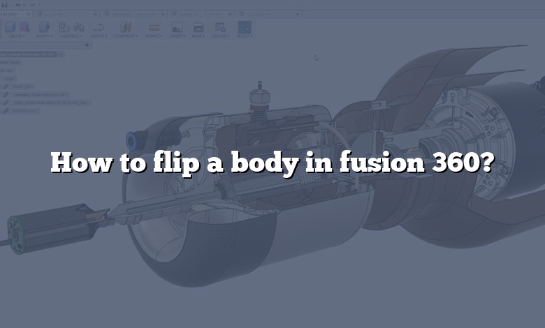How to flip a body in fusion 360?