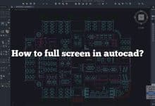 How to full screen in autocad?