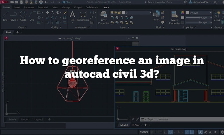 How to georeference an image in autocad civil 3d?