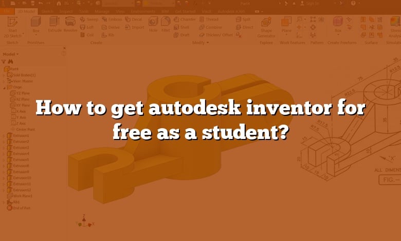 How to get autodesk inventor for free as a student?
